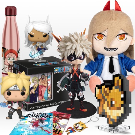 Box Mystère manga Otaku avec des mugs, figurines peluches et goodies