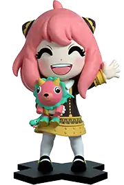 Figurine d'Anya du manga Spy x Family souriante qui salue